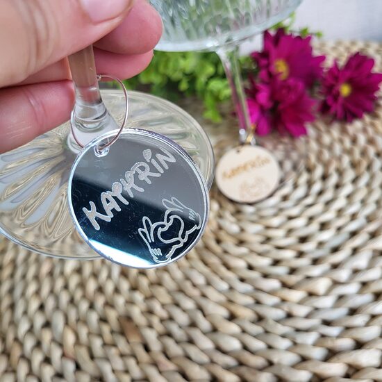 Personalizēts dekors glāzei Disney